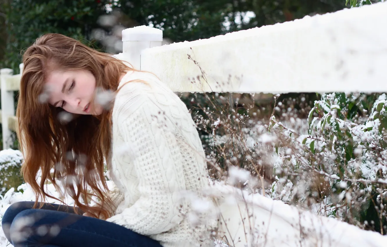 Photo wallpaper girl, background, portrait