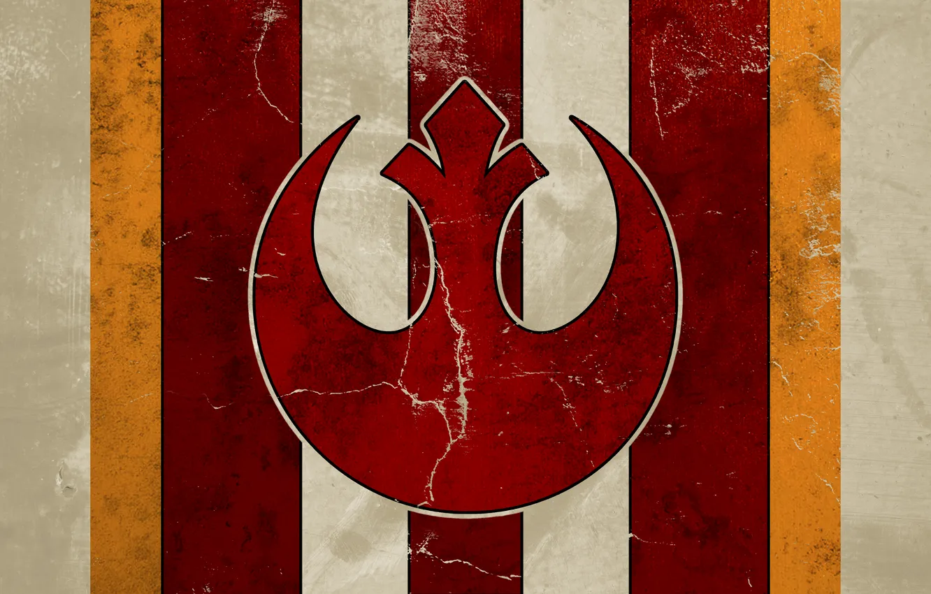 Photo wallpaper red, logo, Star wars