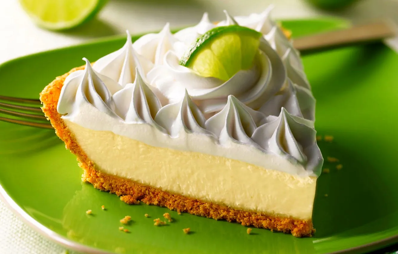 Photo wallpaper lemon, food, pie, cake, lemon, cake, cake, cream