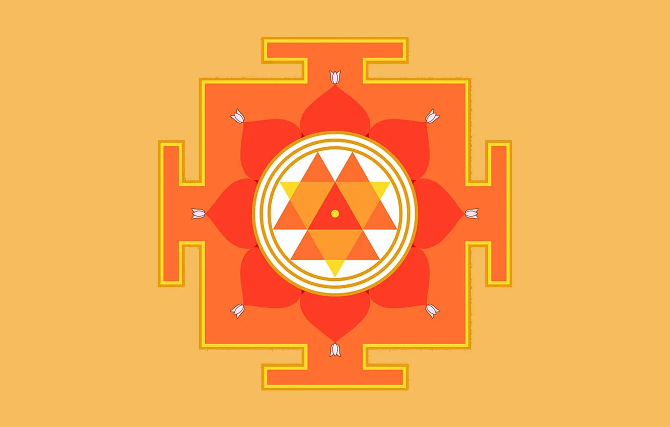 Photo wallpaper background, values, Yantra, Durga