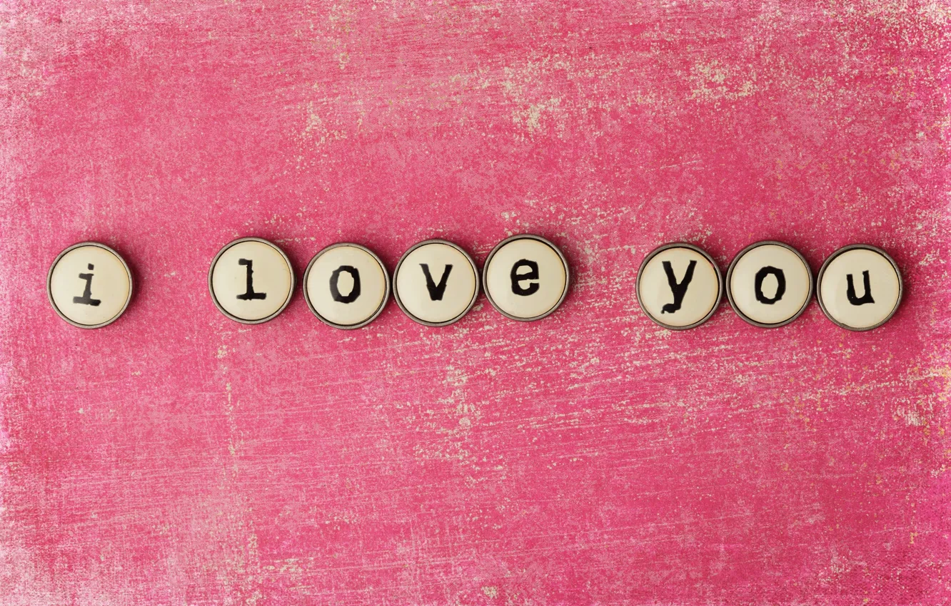 Photo wallpaper love, letters, background, the inscription, pink, words, i love you