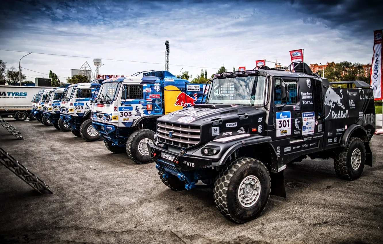 Photo wallpaper machine, race, sport, Truck, Master, Russia, 300, 2018