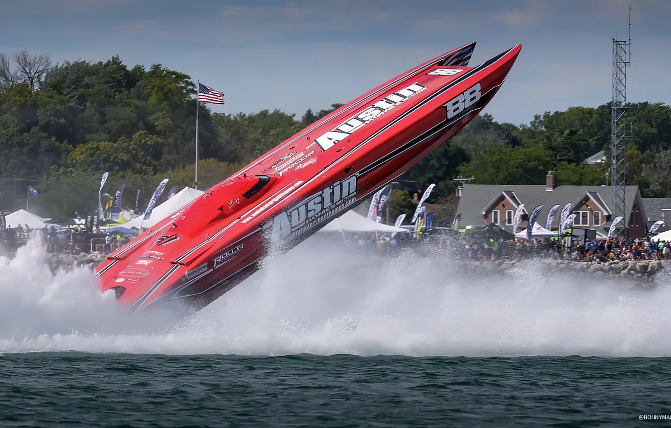 Photo wallpaper race, boat, speed