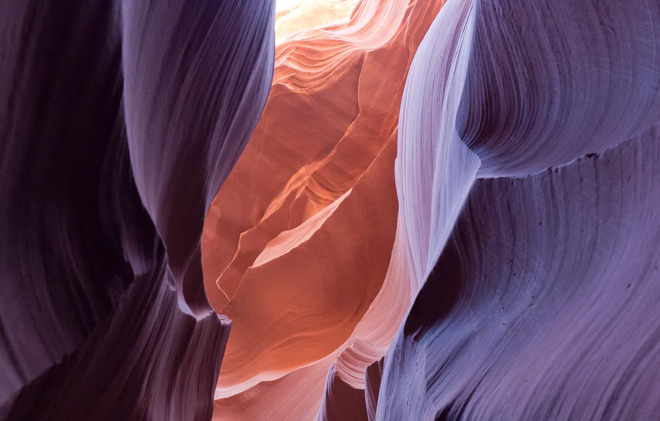 Photo wallpaper landscape, rocks, texture, canyon, AZ, cave, USA