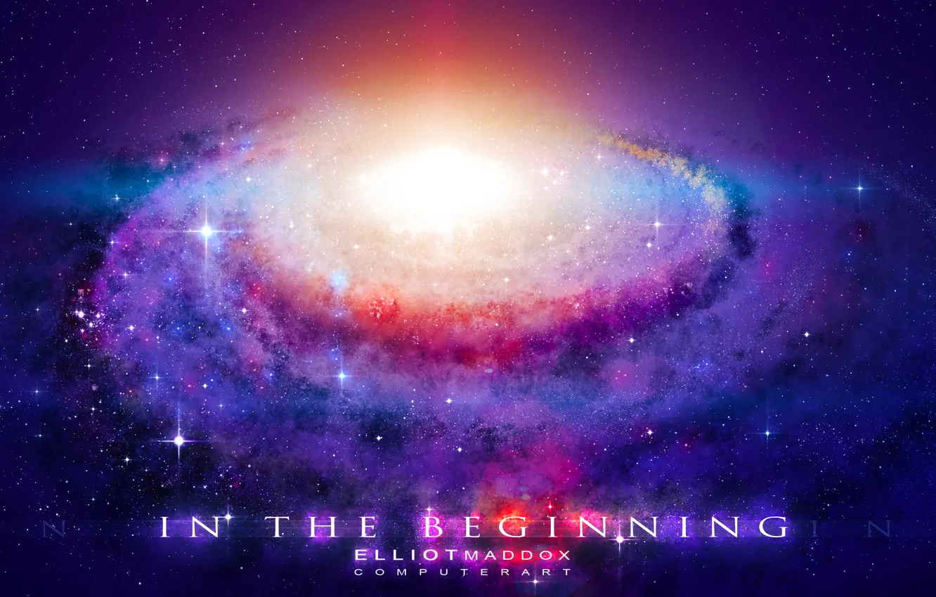 Photo wallpaper stars, light, space, universe, Galaxy