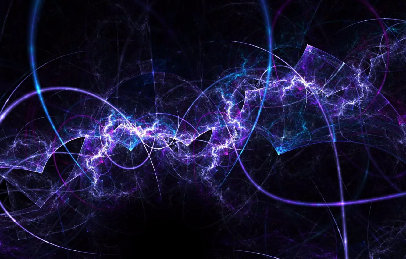 Photo wallpaper abstraction, glow, flash, glow, abstraction, level, flashes, fractal art