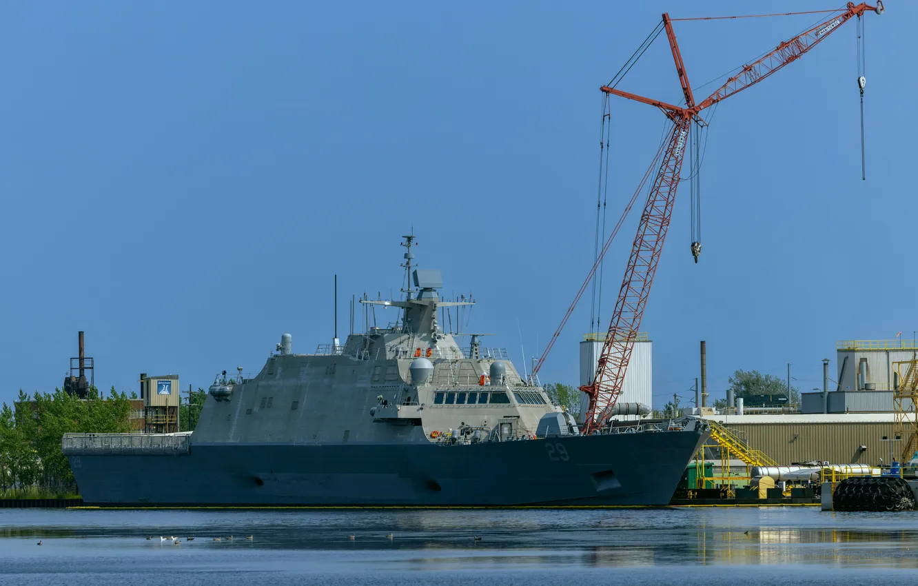 Photo wallpaper US NAVY, The littoral combat ship, USS Beloit, LCS-29