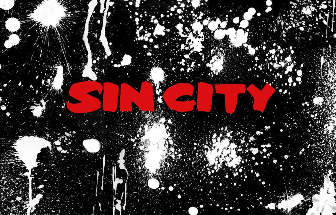 Photo wallpaper white, red, abstraction, paint, black, Sin City