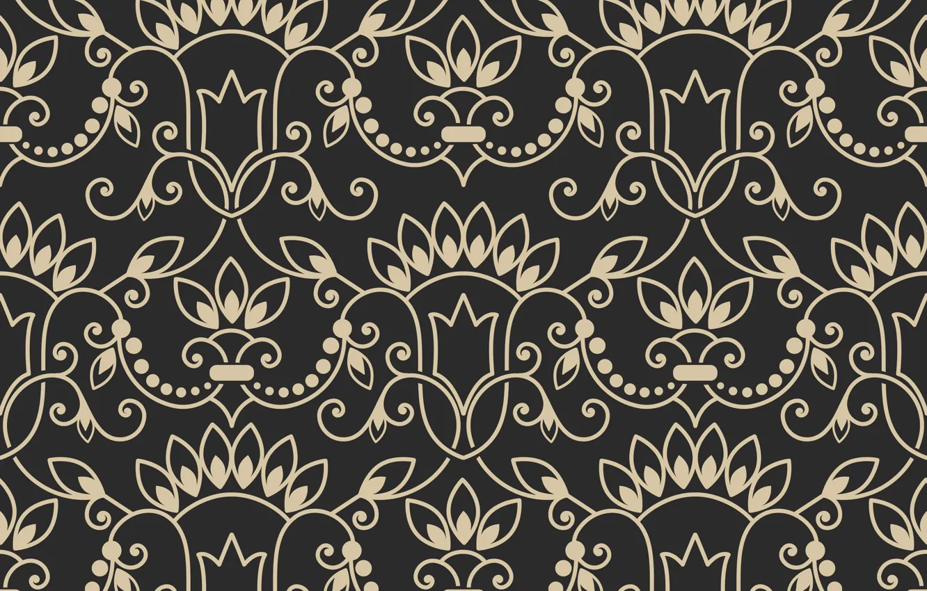 Photo wallpaper background, pattern, vector, ornament, vintage, seamless