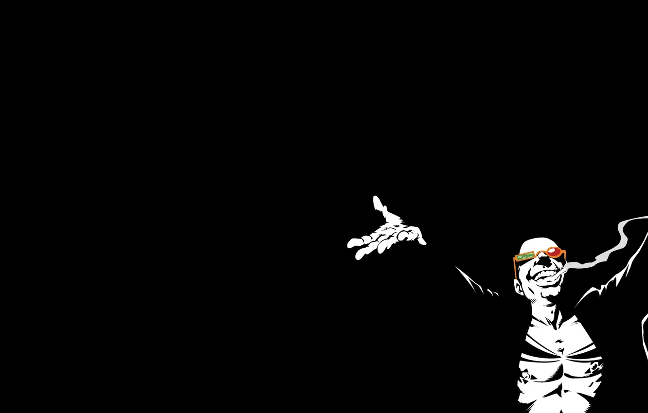 Photo wallpaper background, black, minimalism, characters