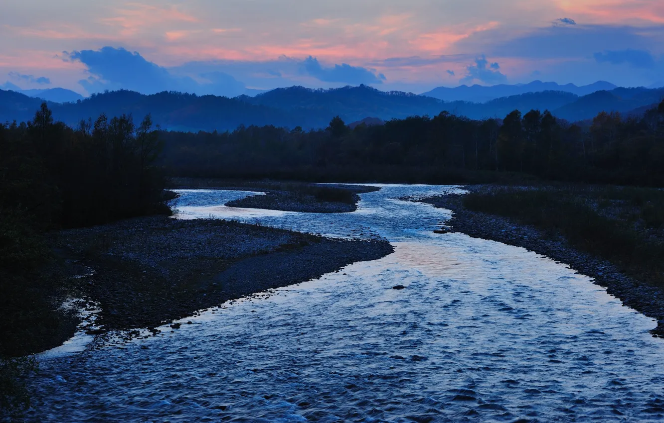 Photo wallpaper river, Japan, Japan, satsunaigawa river
