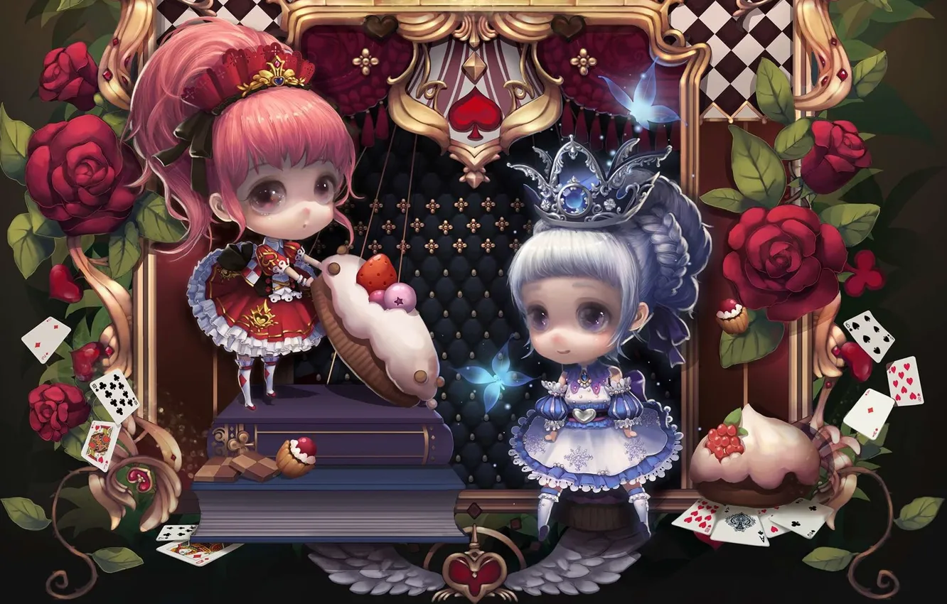 Photo wallpaper doll, tale, theatre, Alice, children's, milkyu dong