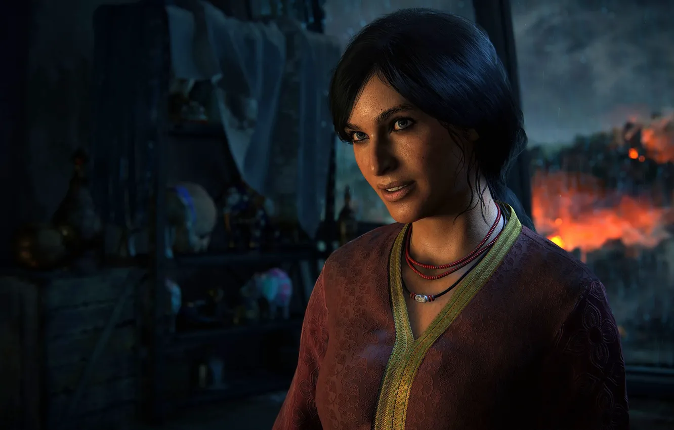Photo wallpaper girl, game, Uncharted, oman, Uncharted The Lost Legacy