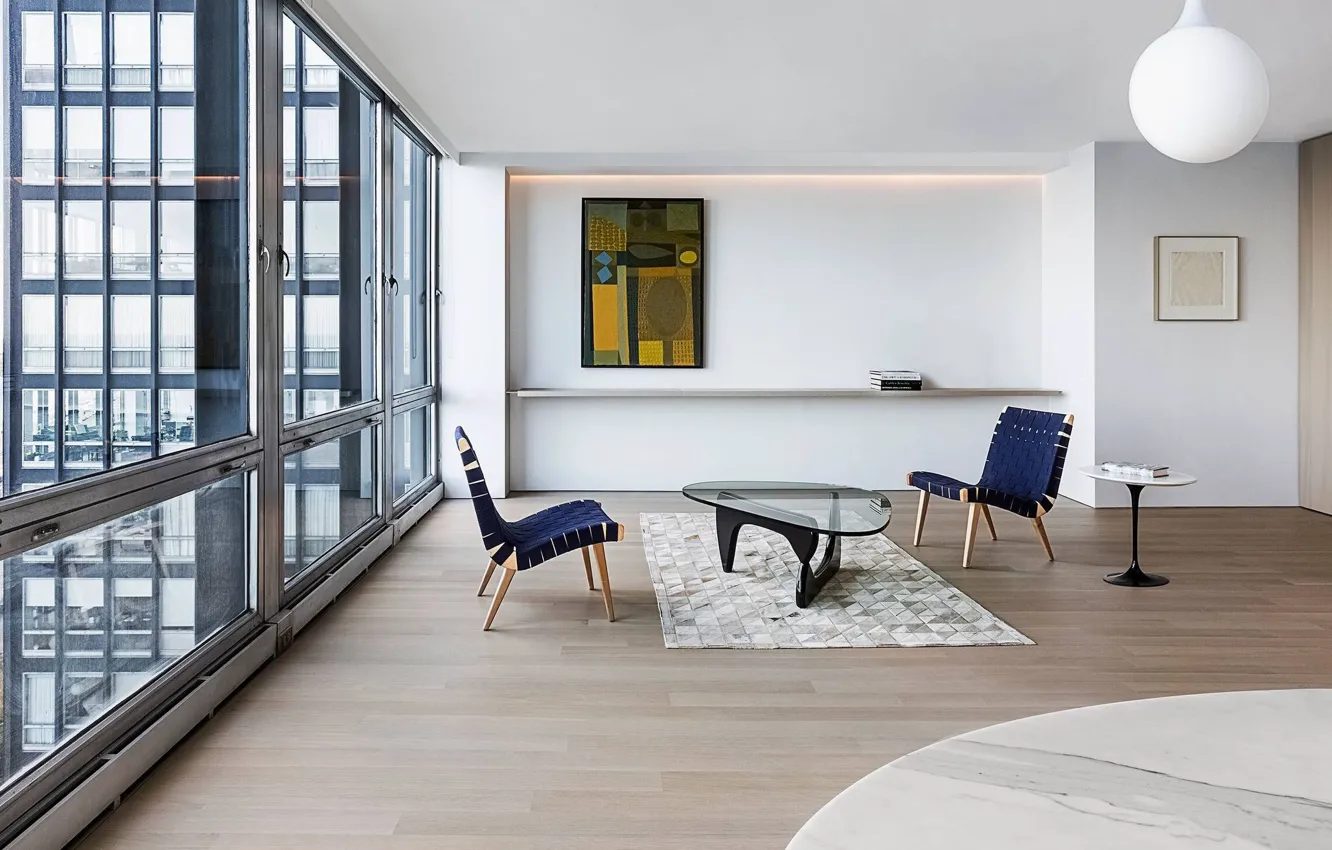 Photo wallpaper design, style, interior, minimalism, Chicago, Il, living room, by Vladimir Radutny Architects