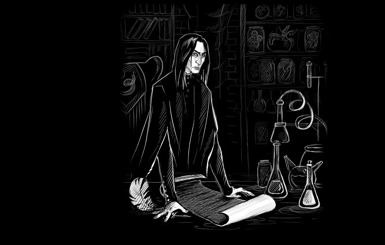 Photo wallpaper art, Harry Potter, Severus Snape, Seletar