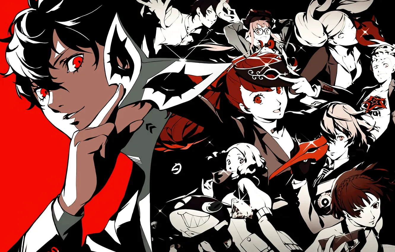 Photo wallpaper Atlus, Person 5, Persona, Video game, P-Studio