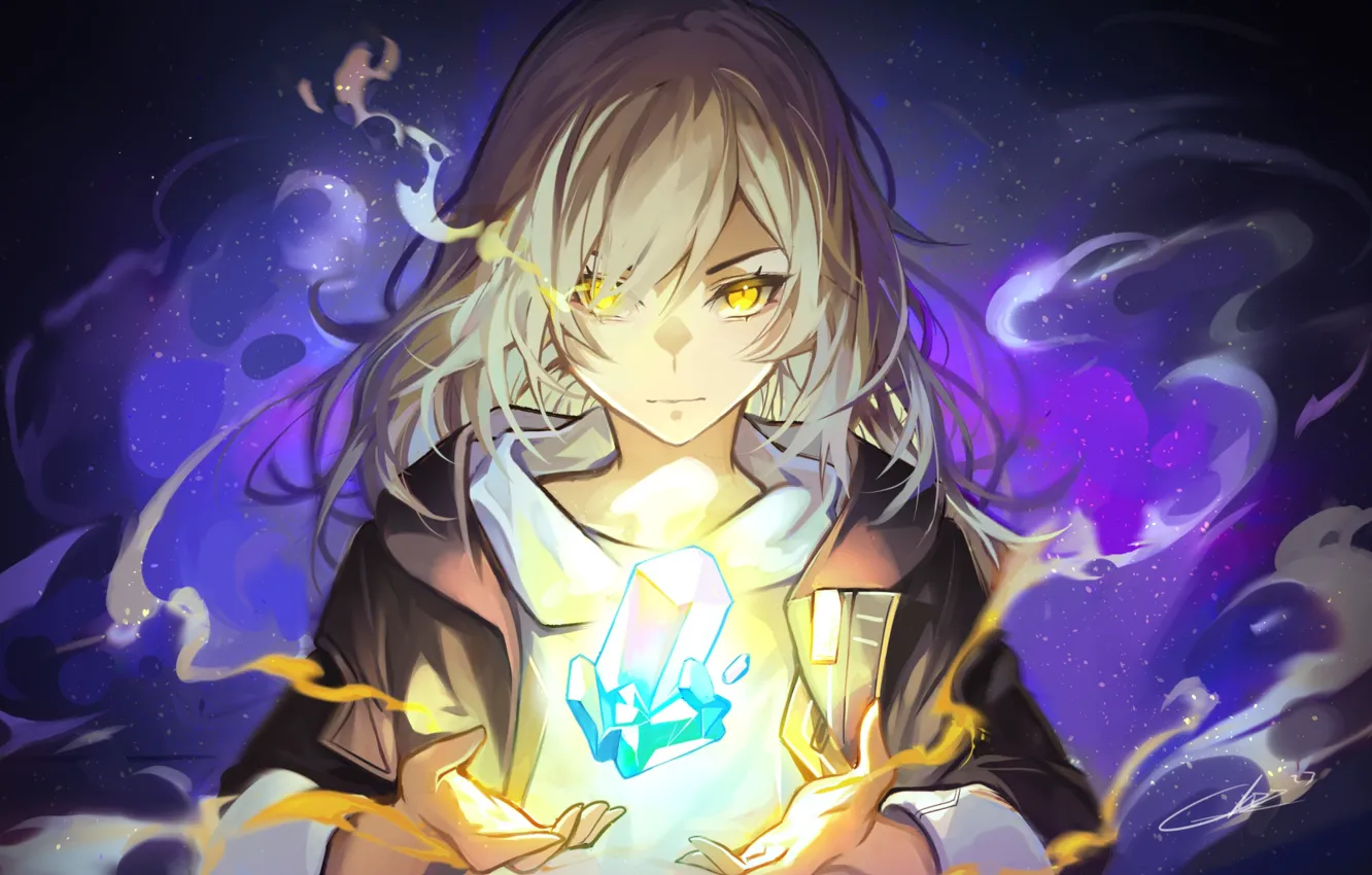 Photo wallpaper look, pose, jade, train, Paphos, Honkai Star Rail, Female Trailblazer, Hongkai Star Rail