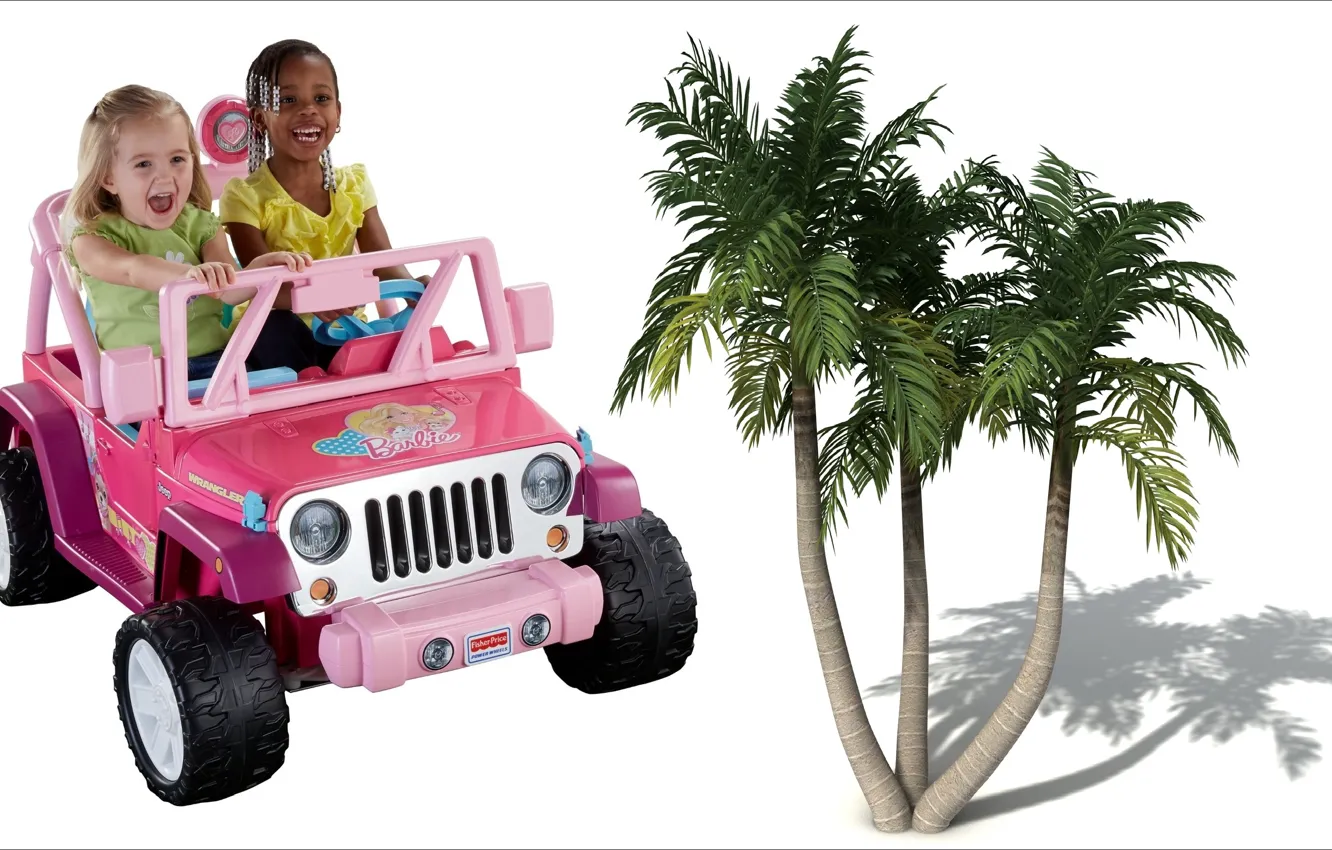 Photo wallpaper car, two, emotions, kids, other, other technics