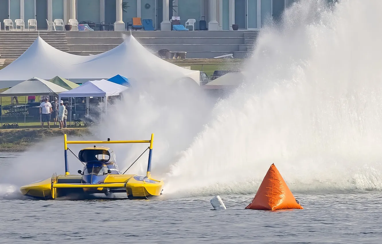 Photo wallpaper race, boat, speed