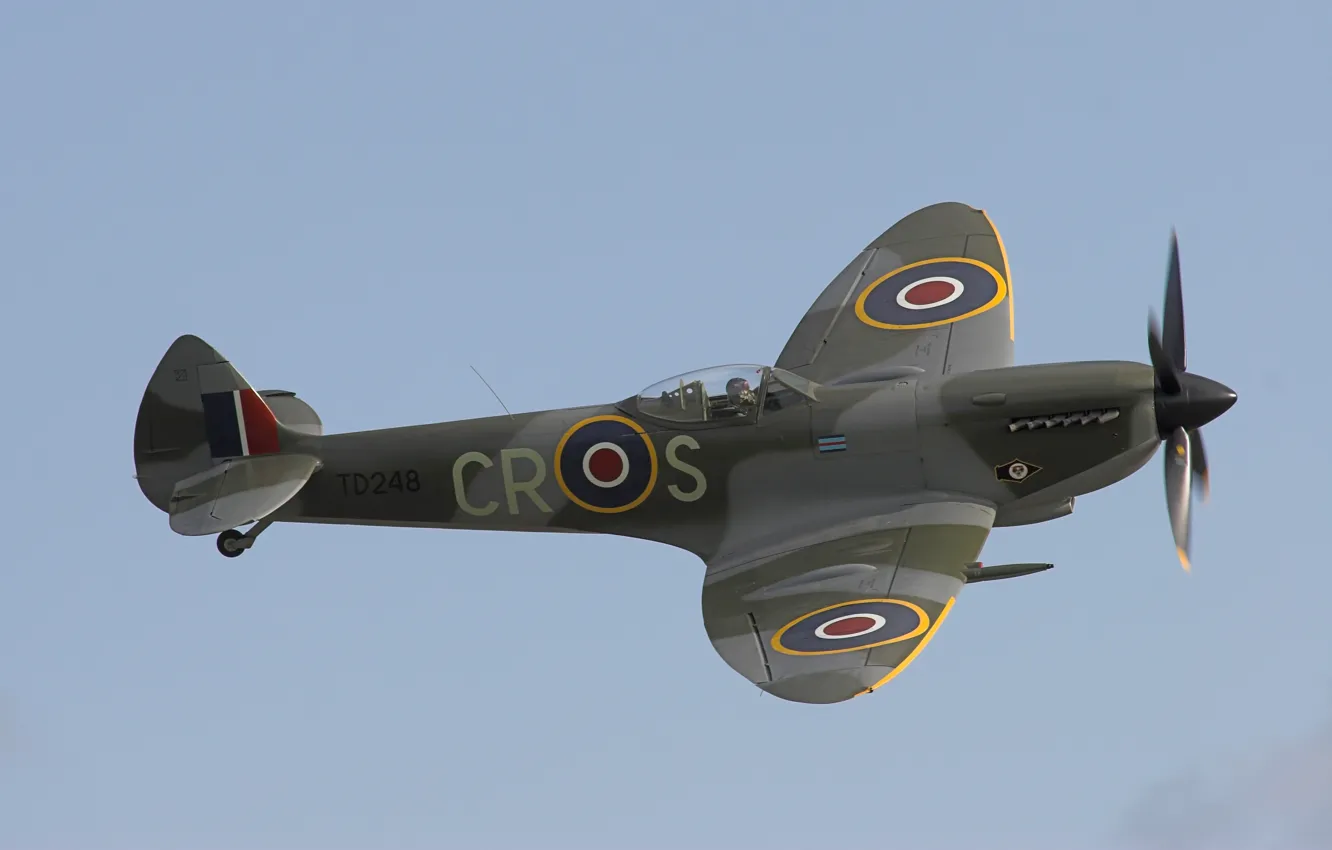 Photo wallpaper Supermarine Spitfire, RAF, Supermarine Spitfire, English fighter of the Second world war