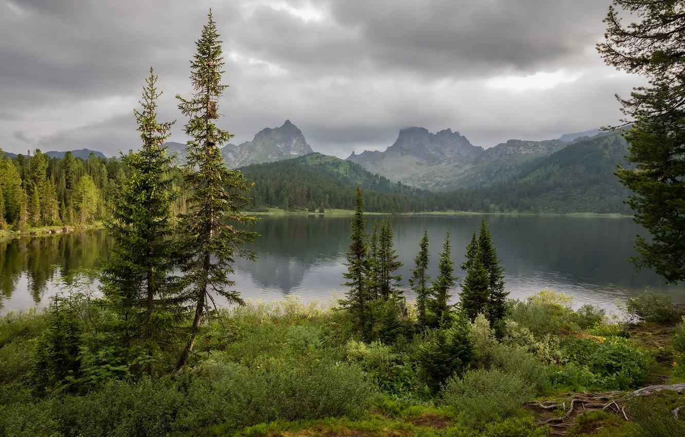 Photo wallpaper landscape, nature, reserve, Krasnoyarsk Krai, Ergaki, Victor Zaitsev, Western Sayan, lake Light