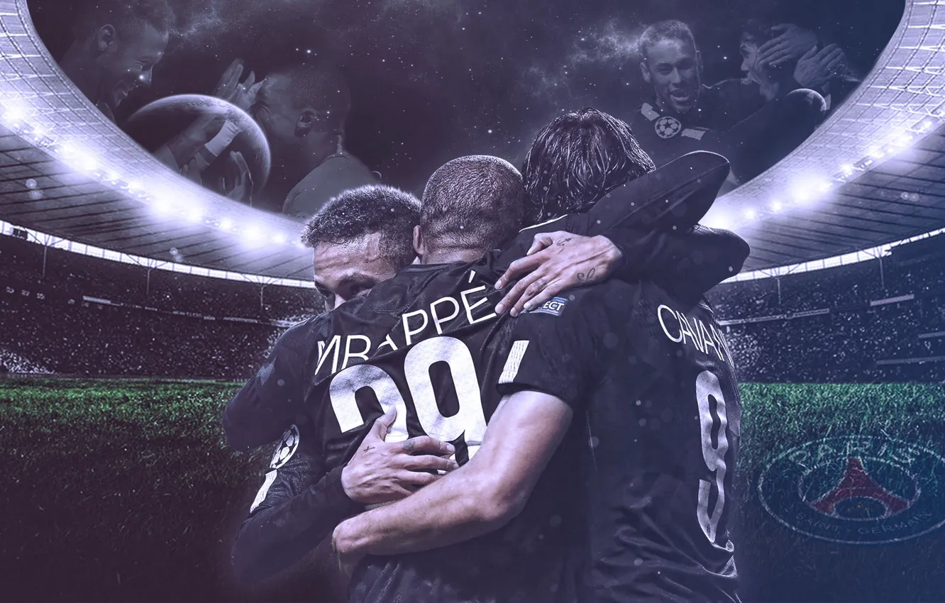 Photo wallpaper wallpaper, logo, football, Sport, Paris Saint-Germain, players