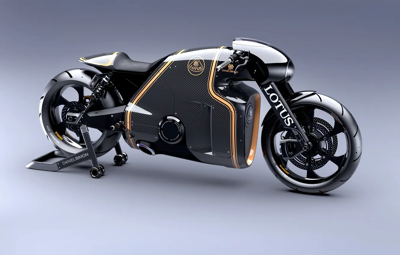 Photo wallpaper Lotus, C-01, motorcycles