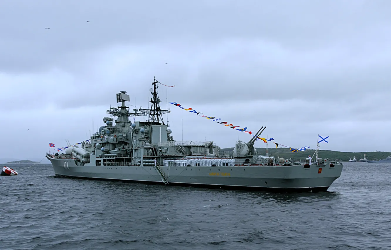 Photo wallpaper destroyer, the project 956, Admiral Ushakov