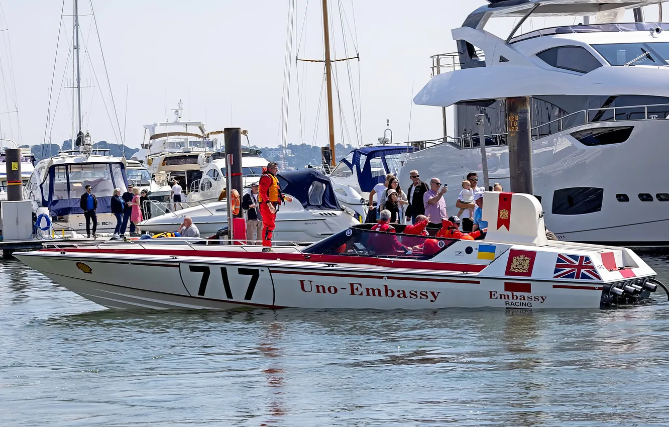 Photo wallpaper race, boat, speed