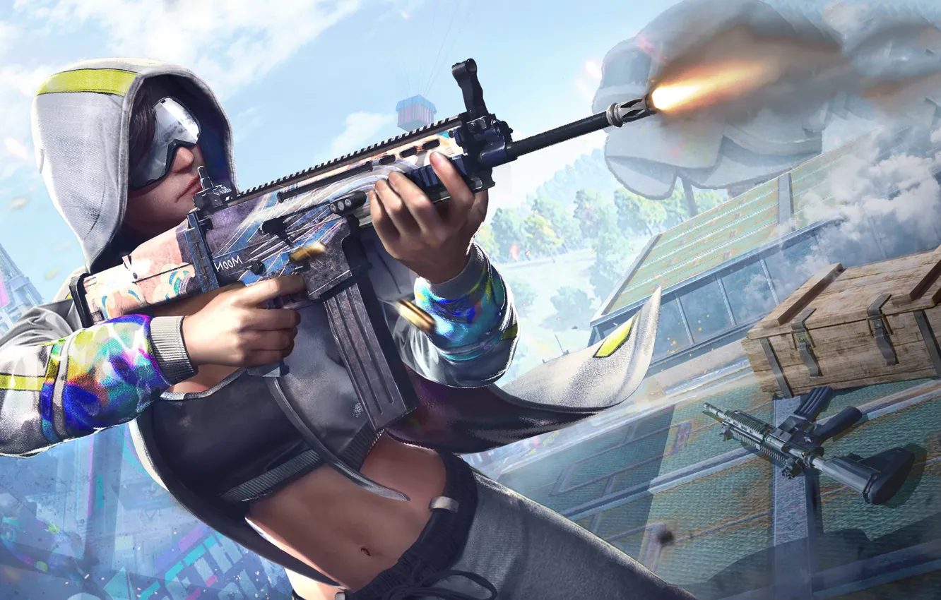 Photo wallpaper game, assault rifle, PlayerUnknown's Battlegrounds, PUBG Corporation