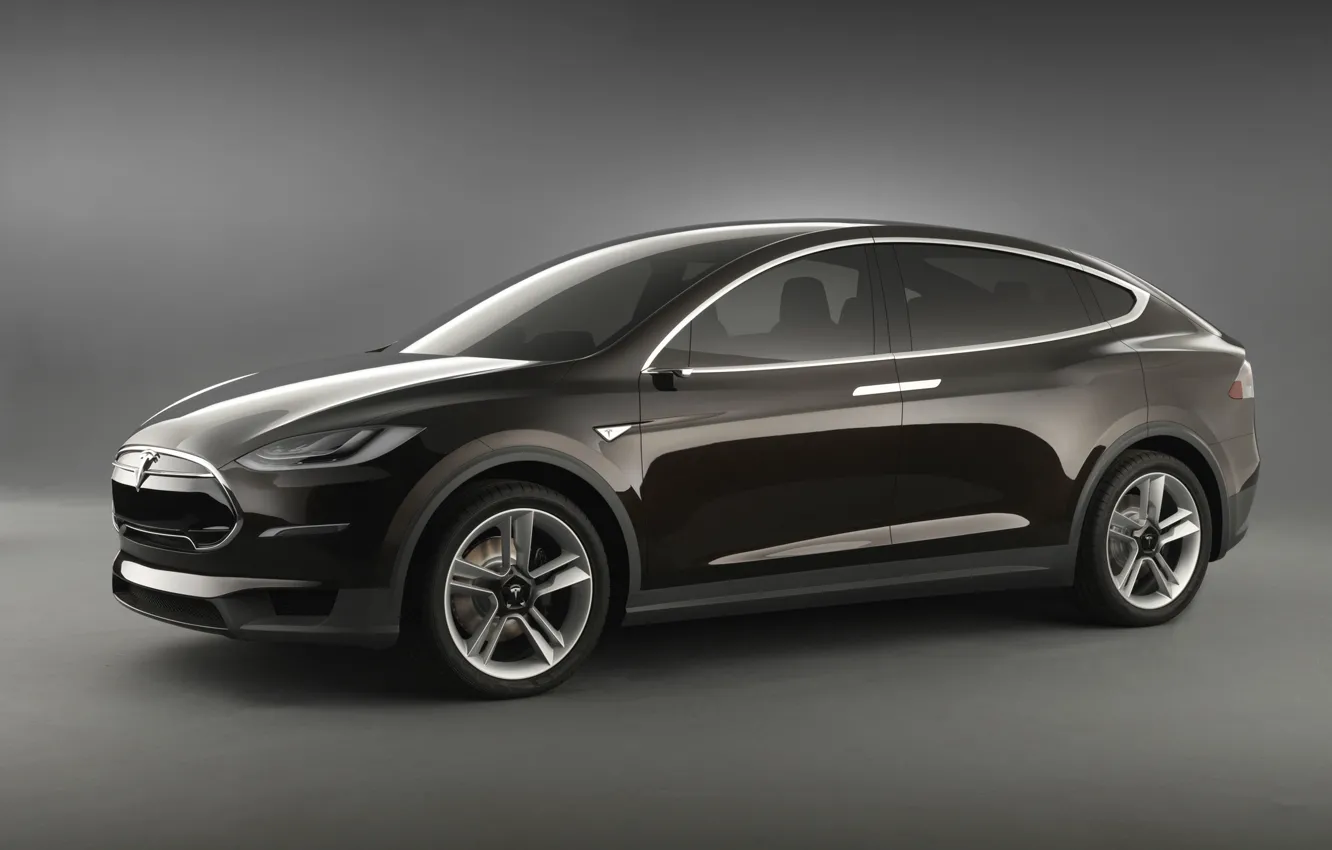 Photo wallpaper car, Tesla, electromobile, Motors, Model X