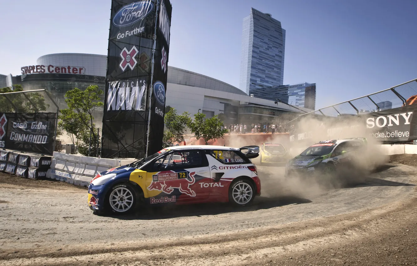 Photo wallpaper machine, auto, sport, Ford, turn, Skid, Citroen, DS3