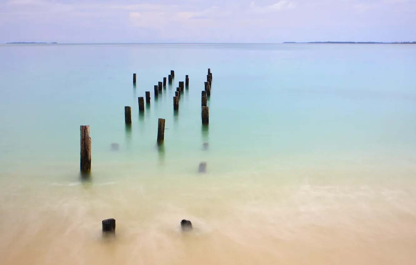 Photo wallpaper water, surface, island, Indonesia, Sumatra