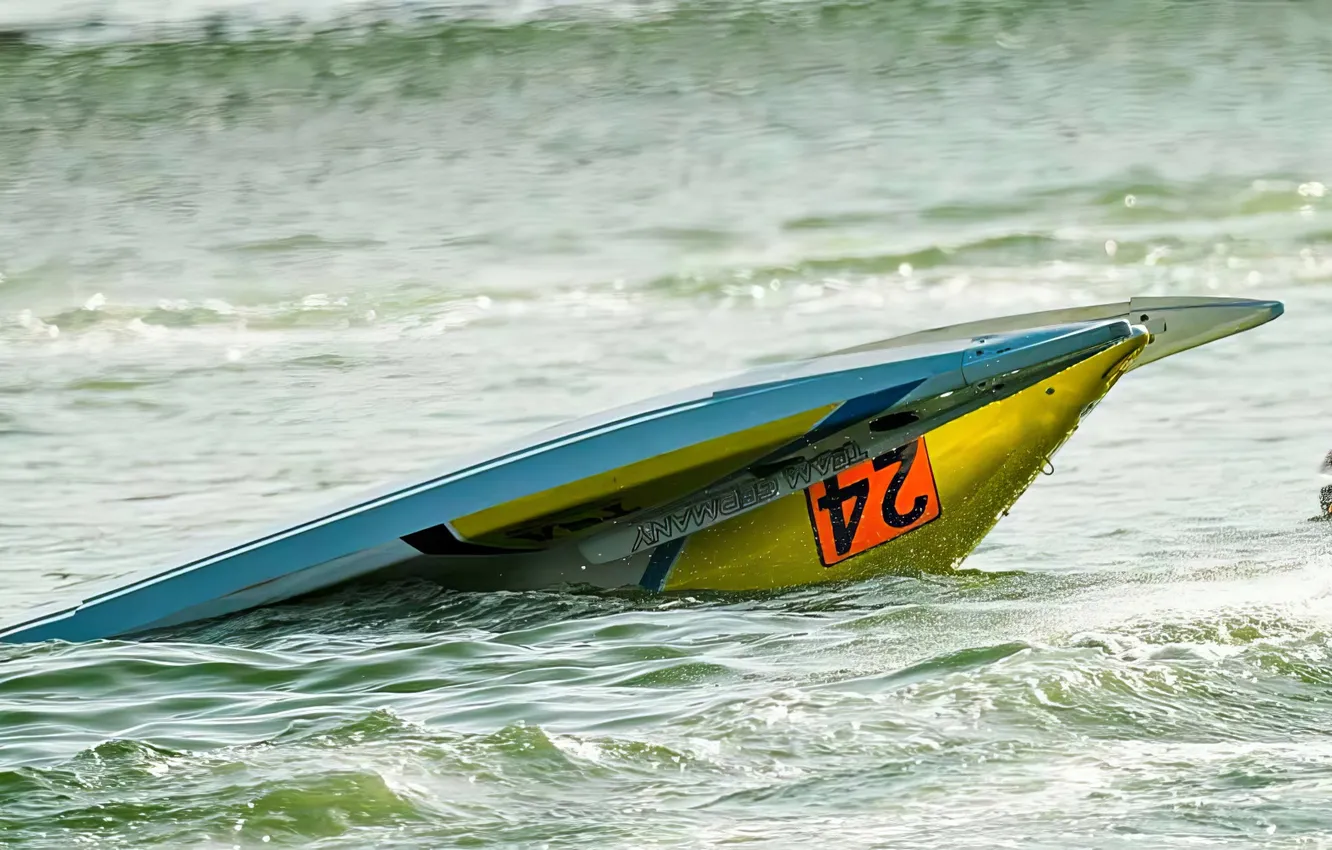 Photo wallpaper race, boat, speed