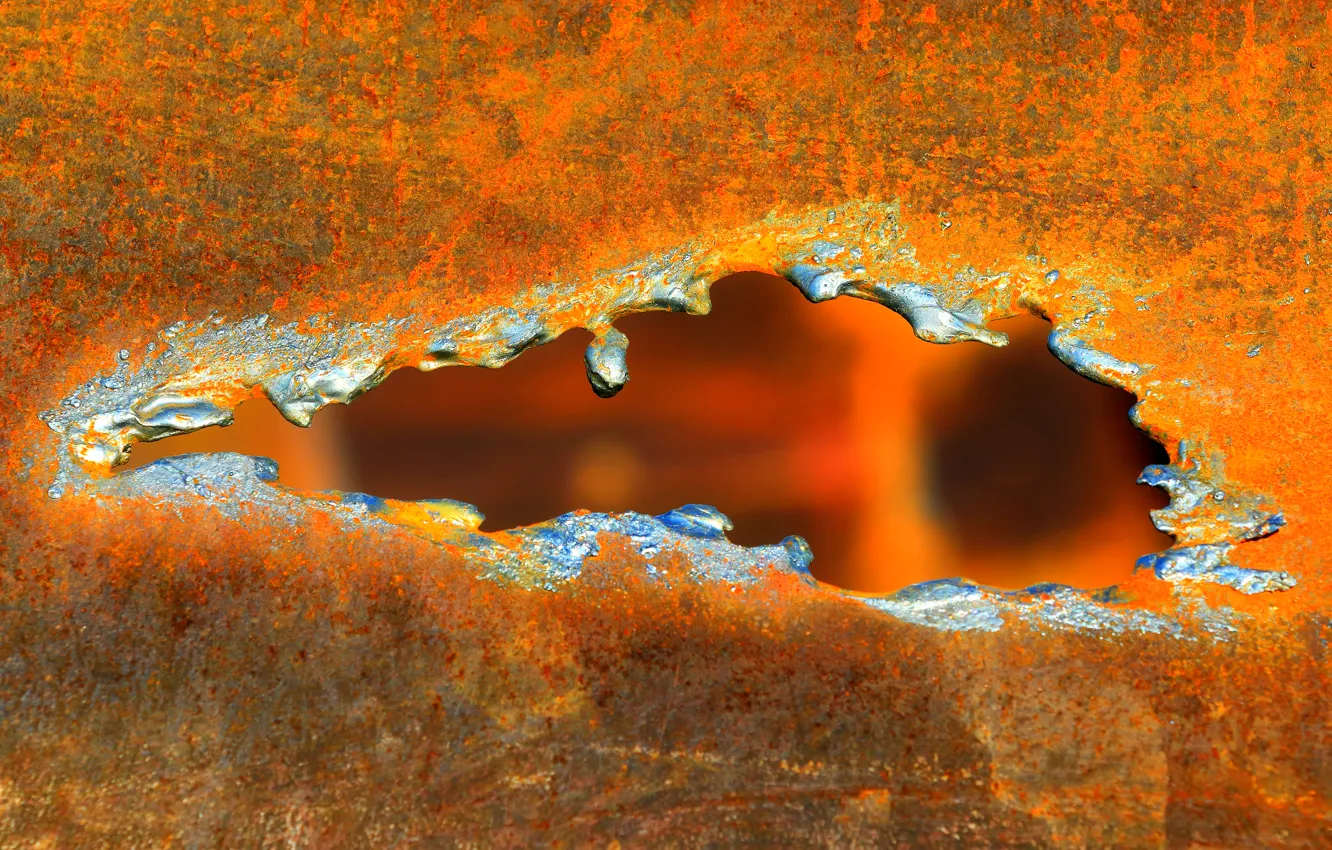 Photo wallpaper metal, color, rust, welding