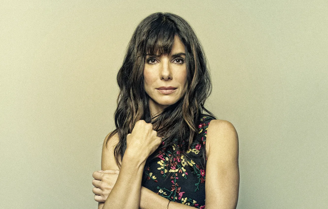 Photo wallpaper face, actress, brunette, beautiful, Sandra Bullock, Sandra bullock