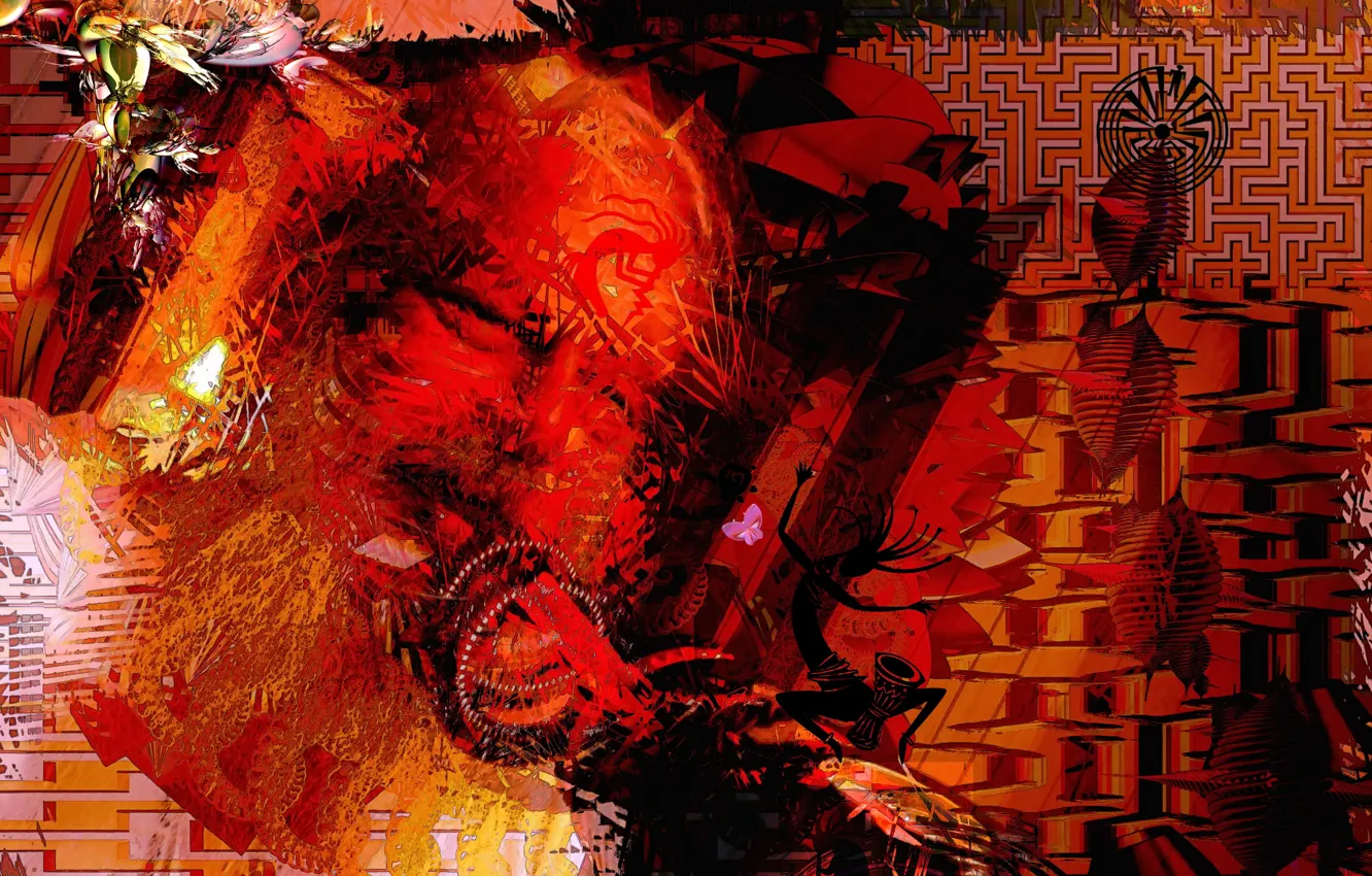 Photo wallpaper abstraction, color, form