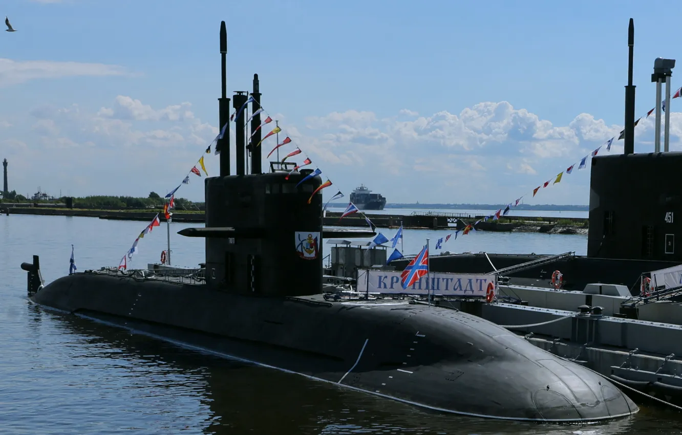 Photo wallpaper submarine, diesel, the project 677