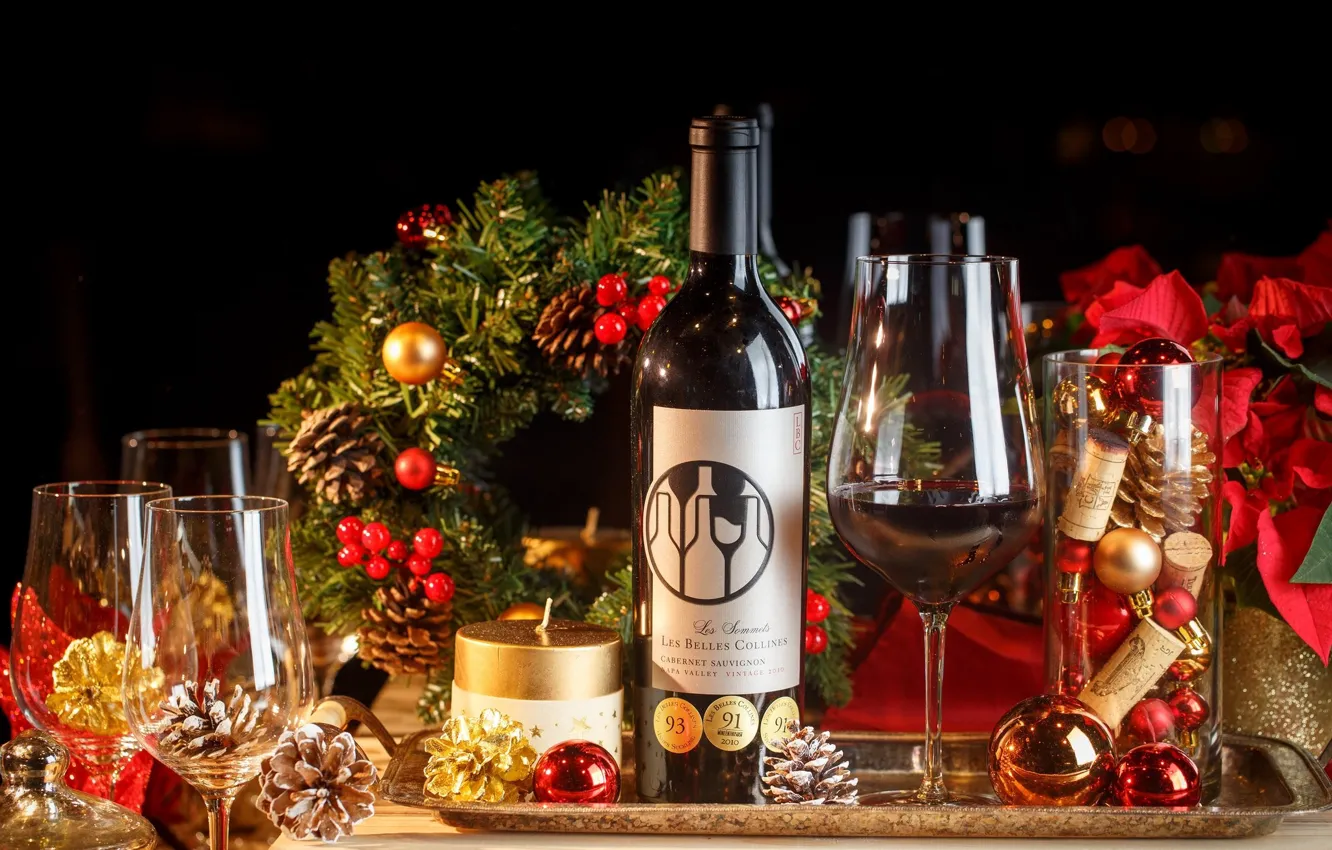 Photo wallpaper bottle, drink, serving