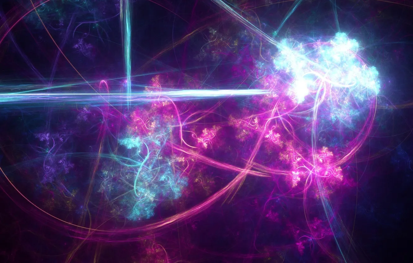 Photo wallpaper pattern, color, abstract, flowers