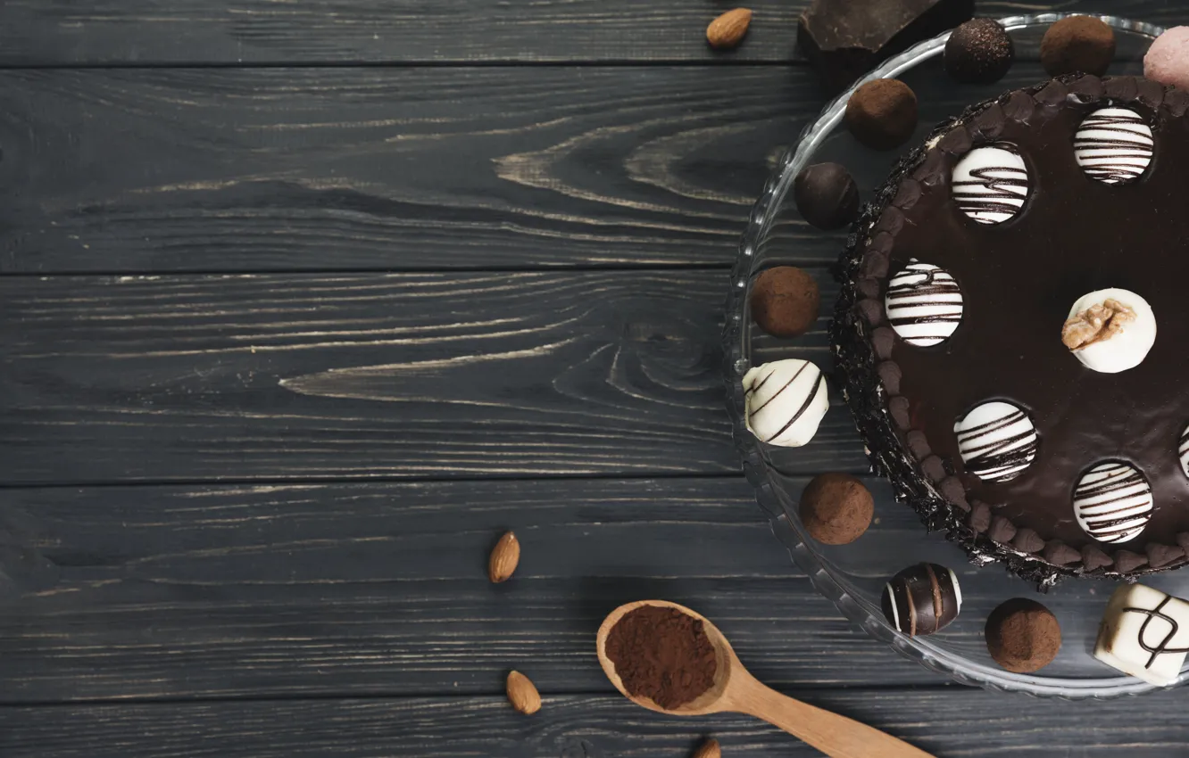 Photo wallpaper cake, dessert, chocolate, sweet, dessert