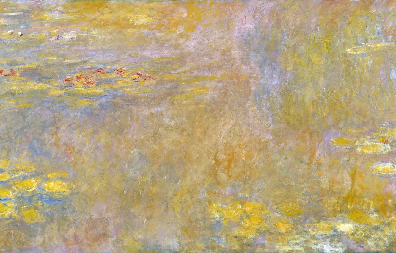 Photo wallpaper Oscar, water lilies, Claude Monet