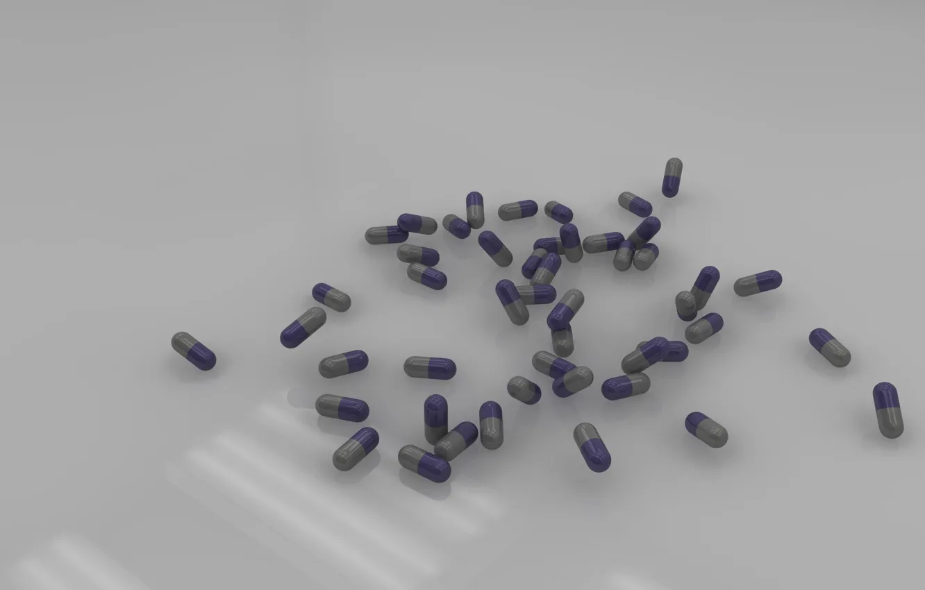 Photo wallpaper capsule, pills, medication