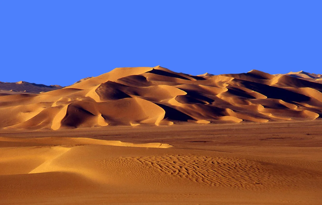 Photo wallpaper sand, the sky, landscape, nature, the dunes, desert, horizon, dunes