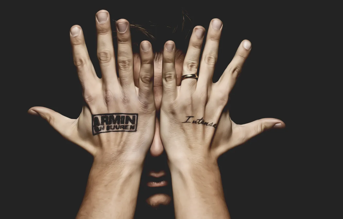 Photo wallpaper hands, trance, Music, Armin van Buuren, Intence