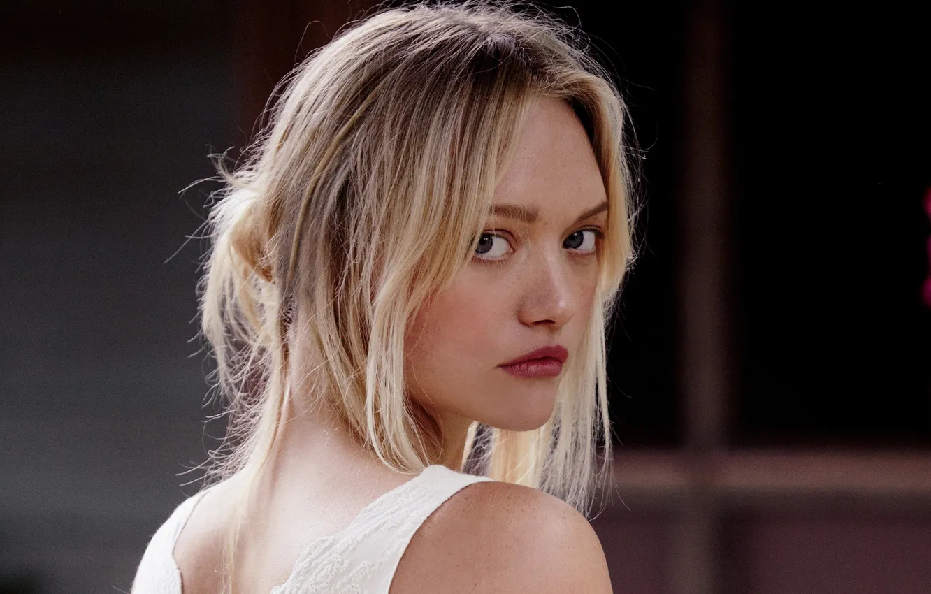 Photo wallpaper look, model, actress, hairstyle, blonde, photoshoot, bokeh, Gemma Ward