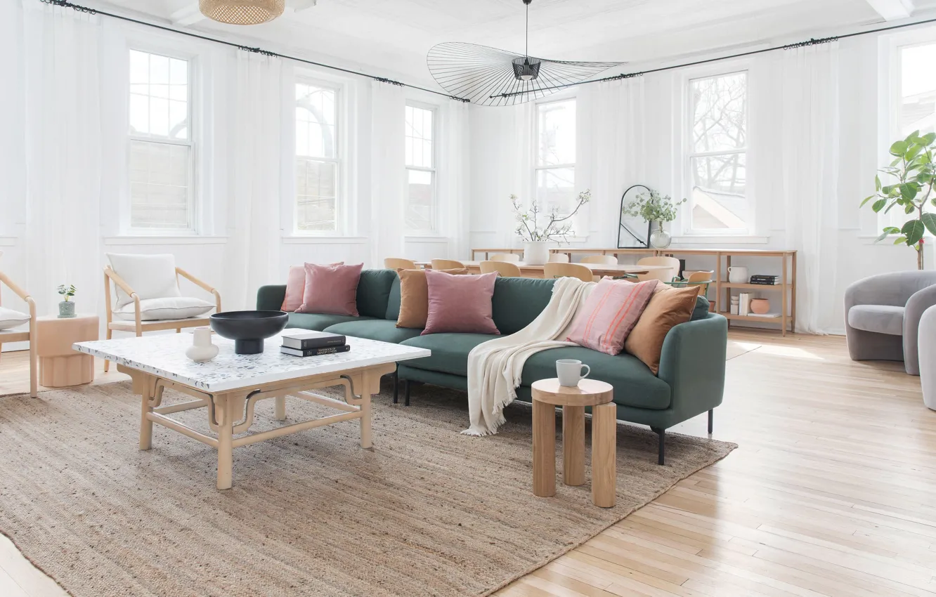 Photo wallpaper design, style, interior, dining room, Connecticut, modern apartment, Connecticut, New Haven