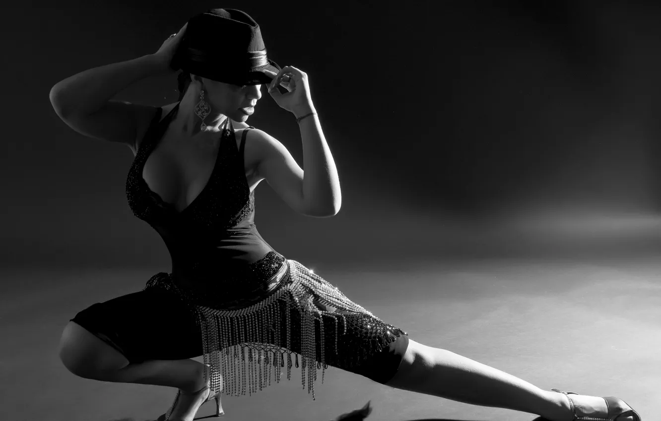 Photo wallpaper tango, hat, dance, pose