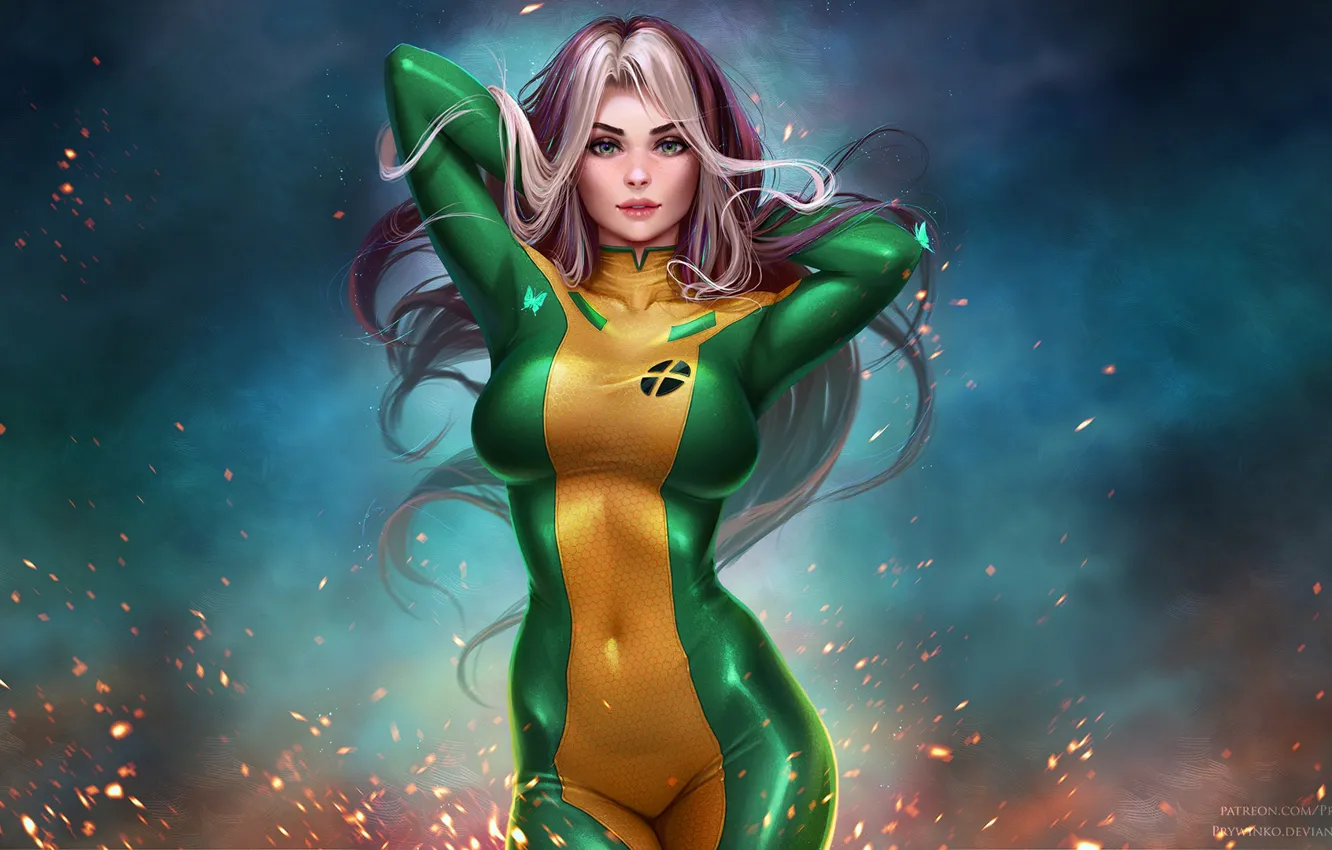 Photo wallpaper art, x-men, Marvel, Rogue, x-men, Rogue