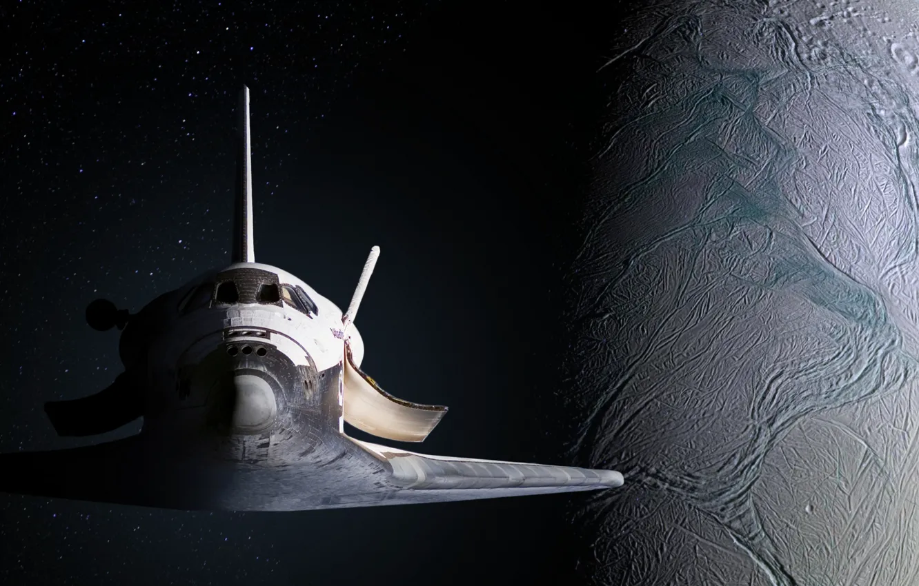 Photo wallpaper planet, Shuttle, NASA